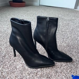 black AQUA high heel boots
